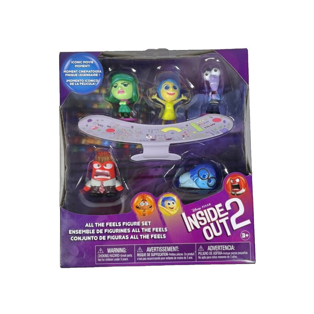 Disney Inside Out 2 All The Feels 5 Piece Figure Set 1"-2.3”